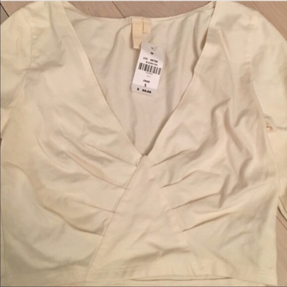 LF white long sleeve crop top - Picture 4 of 4